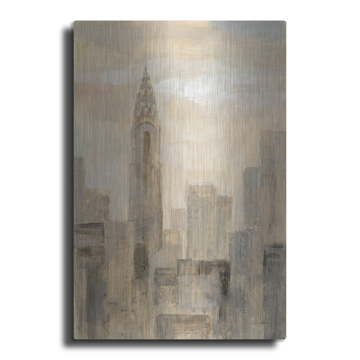 'City Blocks I' by Silvia Vassileva – Metal Wall Art