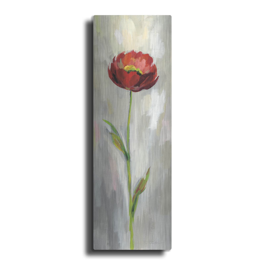 'Single Stem Flower II' by Silvia Vassileva – Metal Wall Art