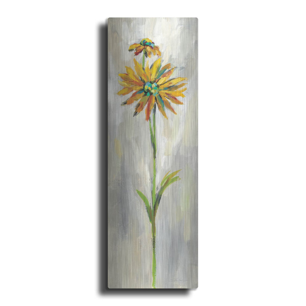 'Single Stem Flower III' by Silvia Vassileva – Metal Wall Art