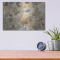 'Ivory Floral' by Silvia Vassileva – Metal Wall Art, 16x12 room view
