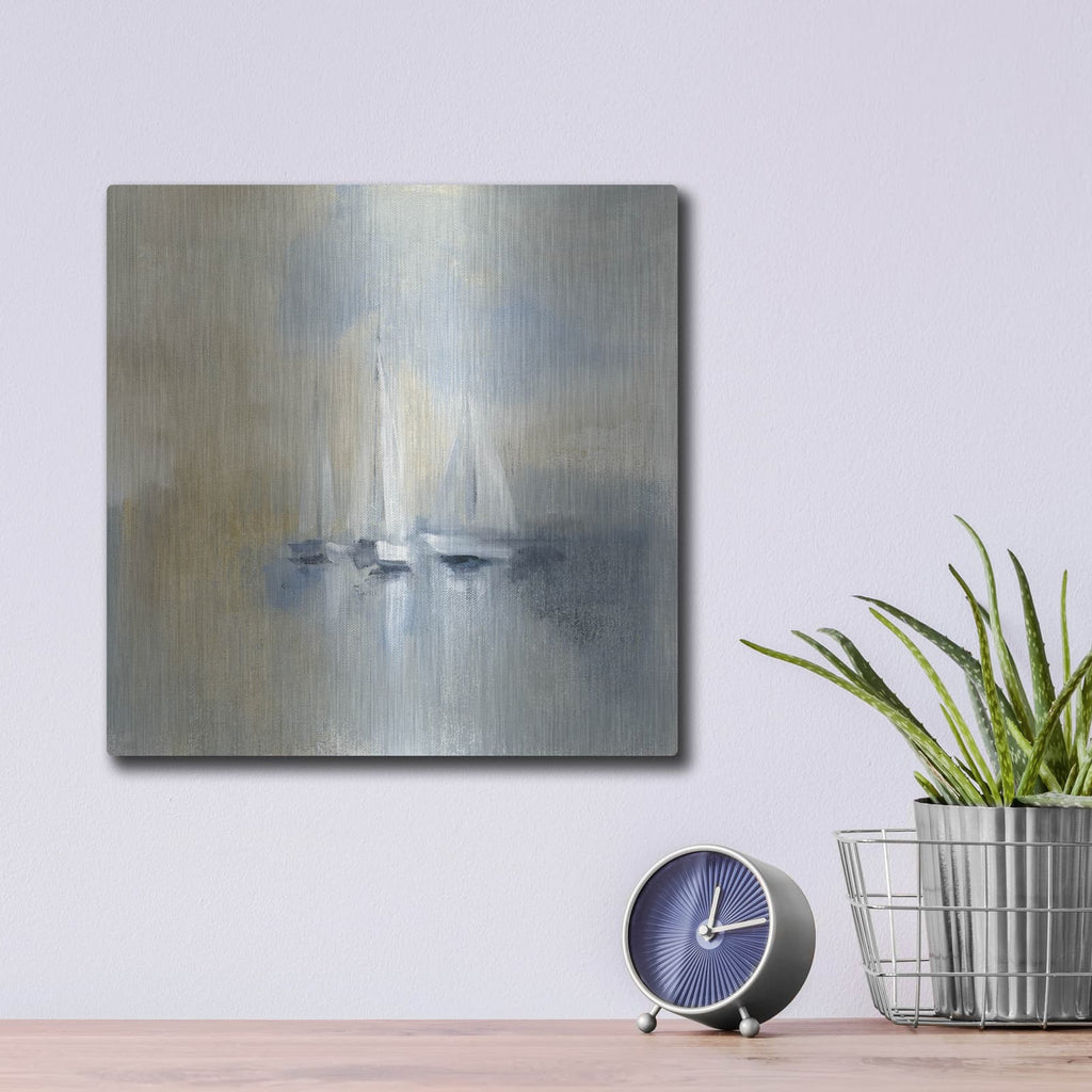'Morning Sail I' by Silvia Vassileva – Metal Wall Art, 12x12 room view
