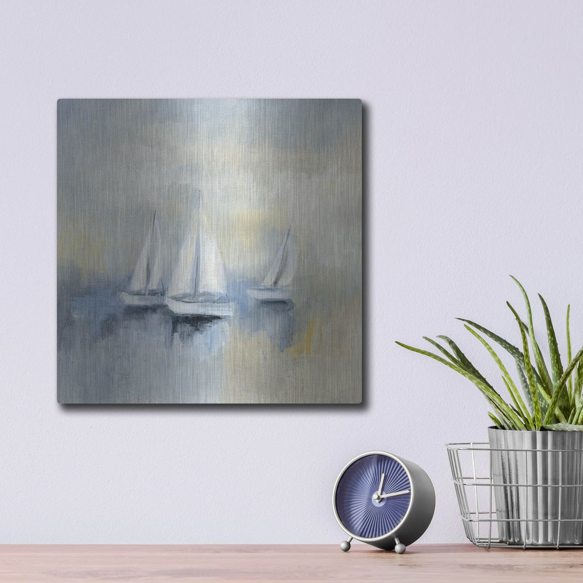 'Morning Sail II' by Silvia Vassileva – Metal Wall Art, 12x12 room view