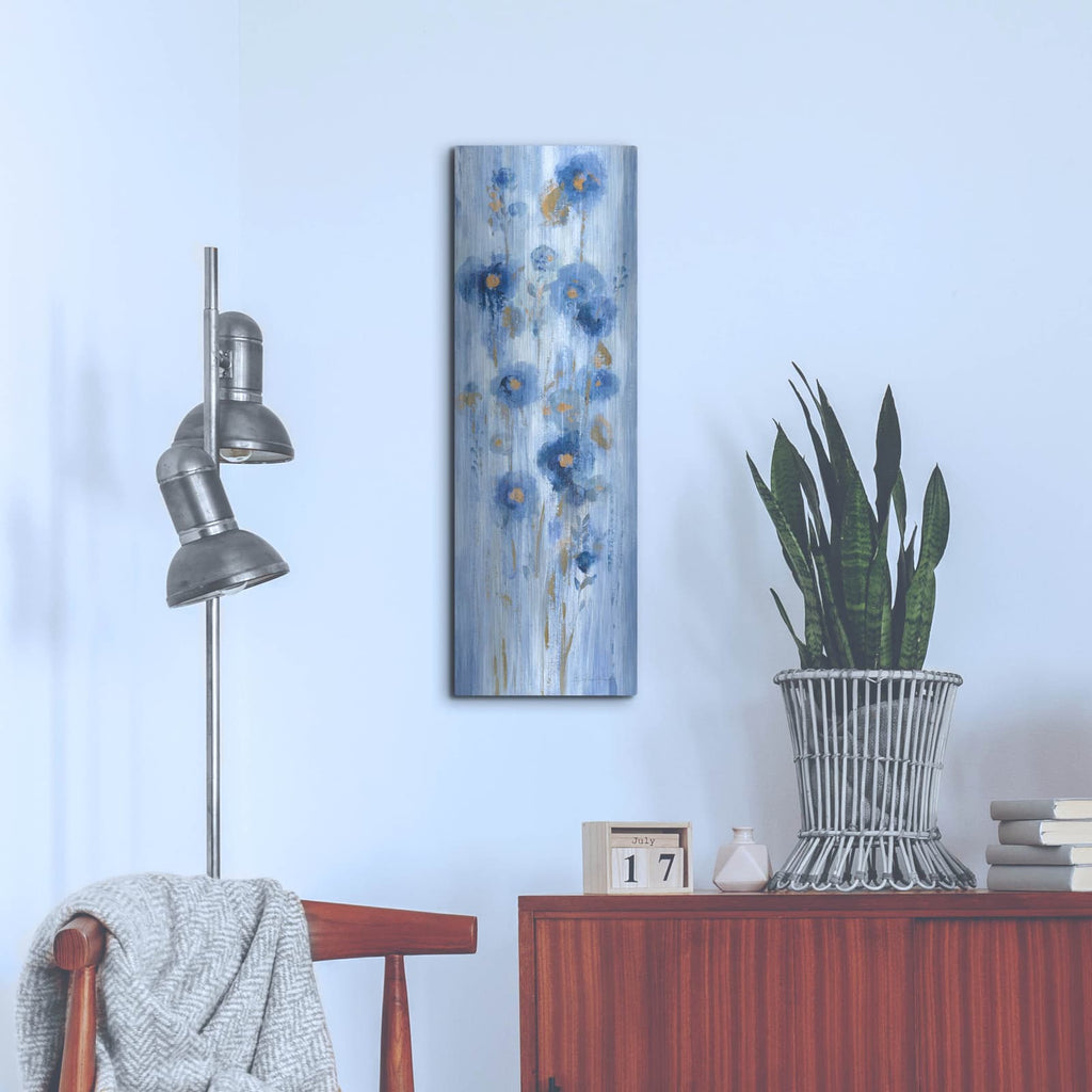'Seaside Flowers I' by Silvia Vassileva – Metal Wall Art, 12x36 room view