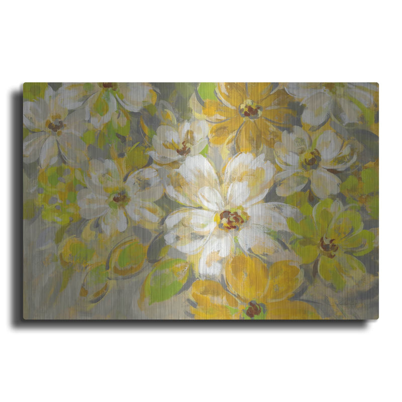'Scattered Spring Petals' by Silvia Vassileva – Metal Wall Art