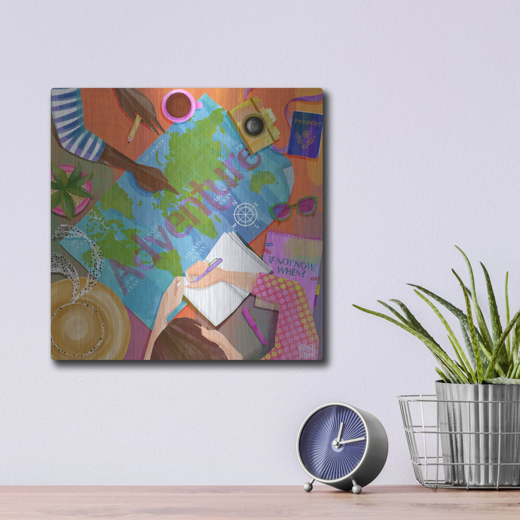 'Adventure' by Michal Loren Art – Metal Wall Art, 12x12 room view