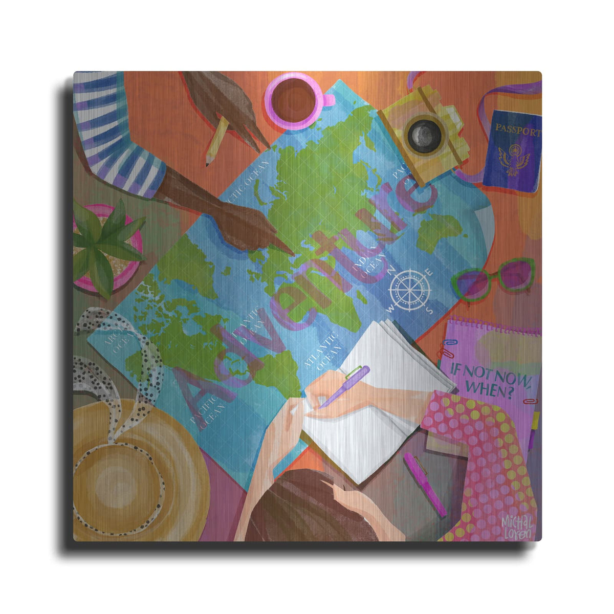 'Adventure' by Michal Loren Art – Metal Wall Art