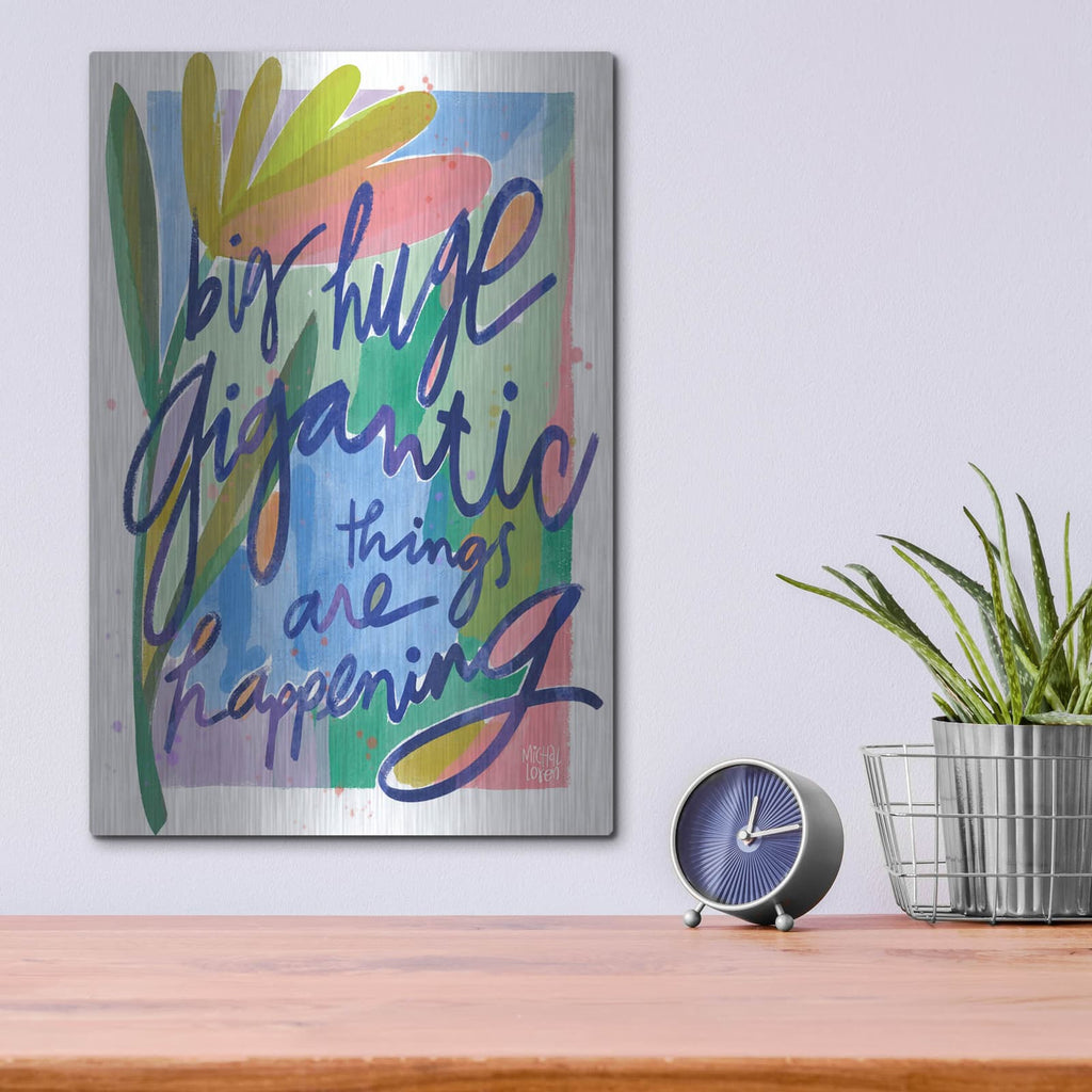 'Big Huge Gigantic Things' by Michal Loren Art – Metal Wall Art, 12x16 room view