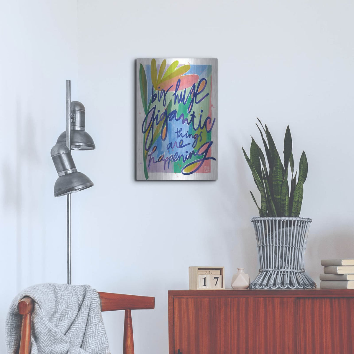 'Big Huge Gigantic Things' by Michal Loren Art – Metal Wall Art, 16x24 room view