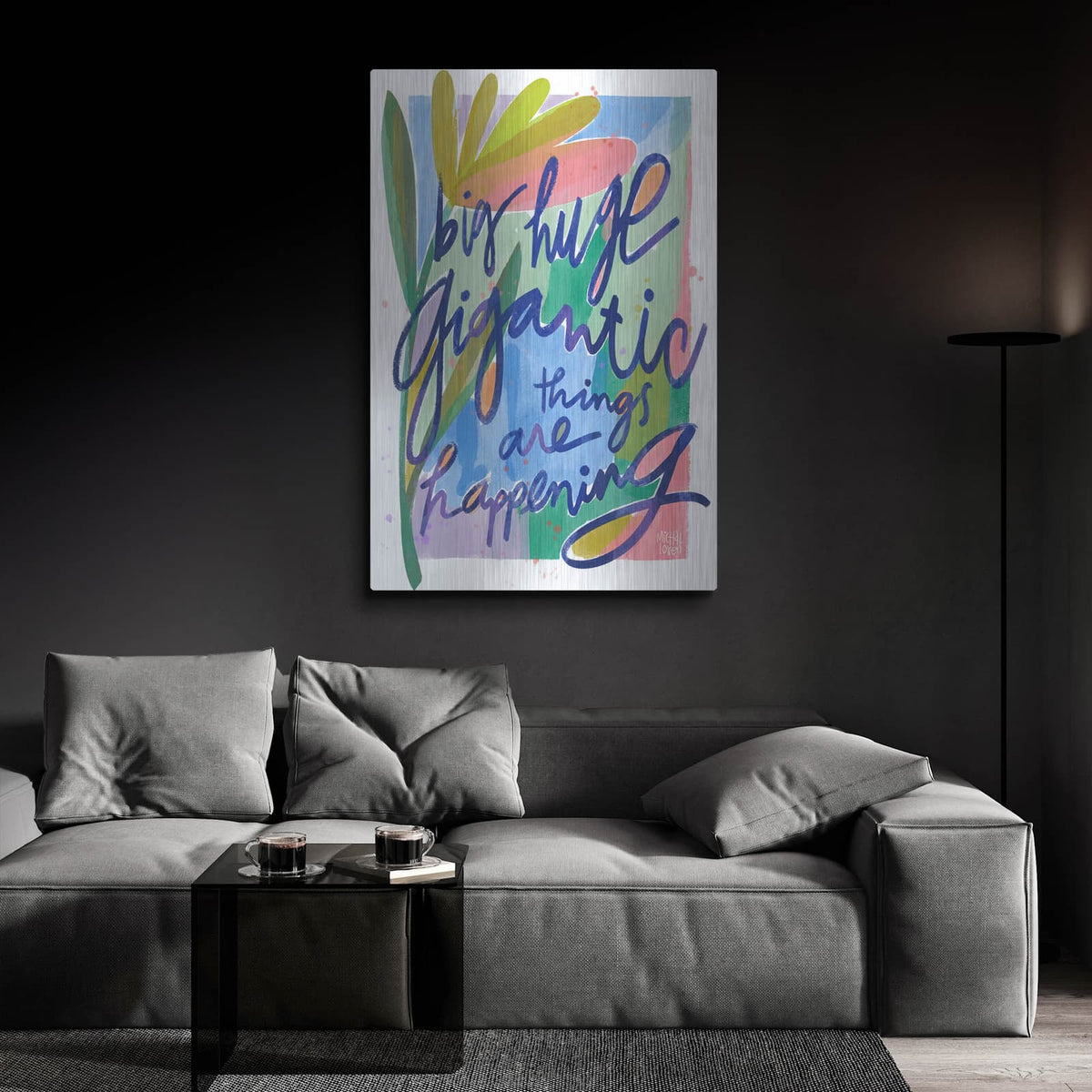 'Big Huge Gigantic Things' by Michal Loren Art – Metal Wall Art, 24x36 room view