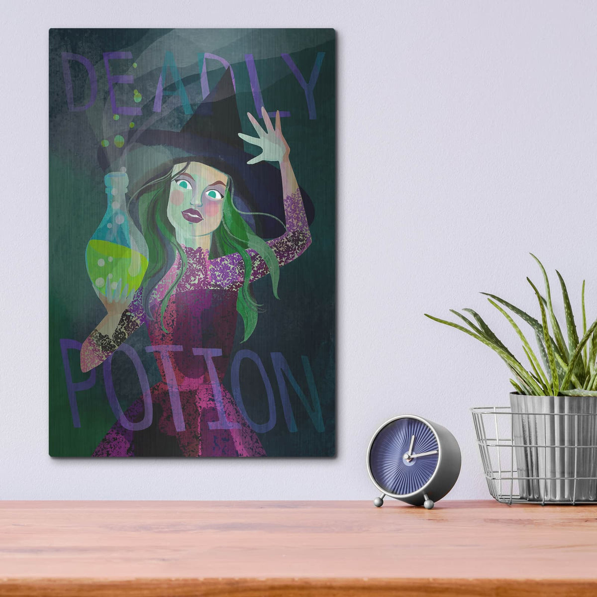 'Deadly Potion' by Michal Loren Art – Metal Wall Art, 12x16 room view