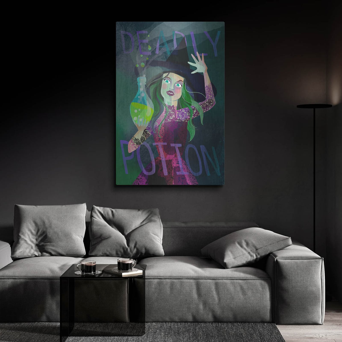 'Deadly Potion' by Michal Loren Art – Metal Wall Art, 24x36 room view