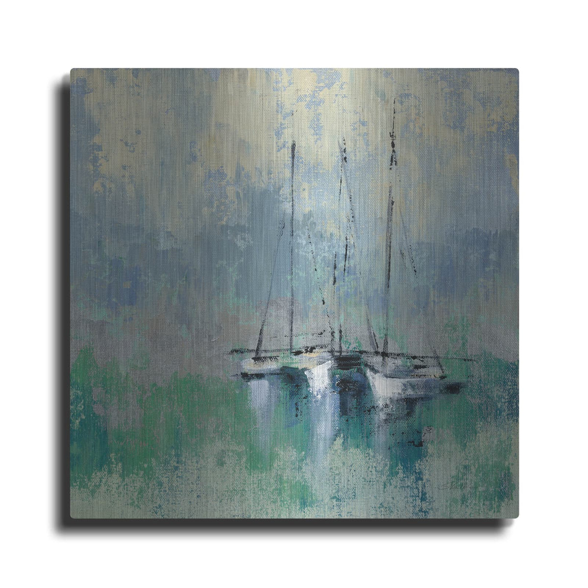 'Boats in the Harbor II' by Silvia Vassileva – Metal Wall Art
