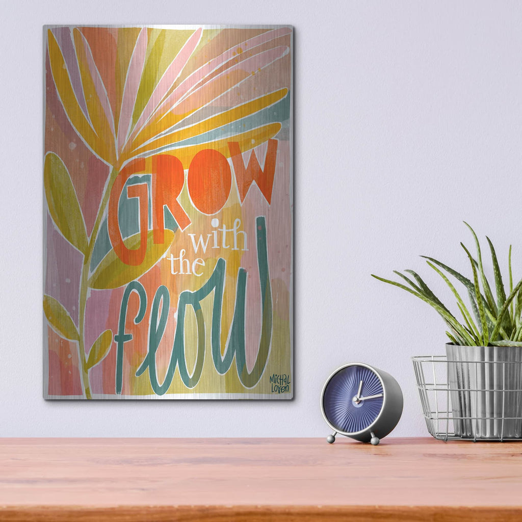 'Grow With The Flow' by Michal Loren Art – Metal Wall Art, 12x16 room view