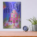 'Let's Stay Home' by Michal Loren Art – Metal Wall Art, 12x16 room view