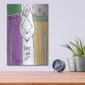 'Love Ya Bestie' by Michal Loren Art – Metal Wall Art, 12x16 room view