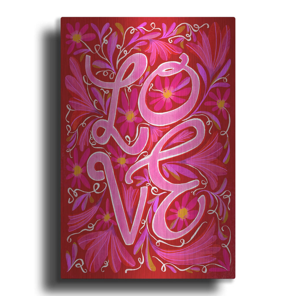 'Love' by Michal Loren Art – Metal Wall Art