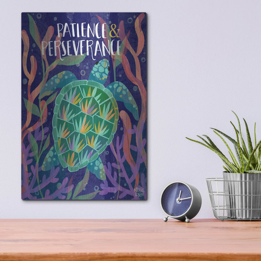 'Patience And Perseverance' by Michal Loren Art – Metal Wall Art, 12x16 room view