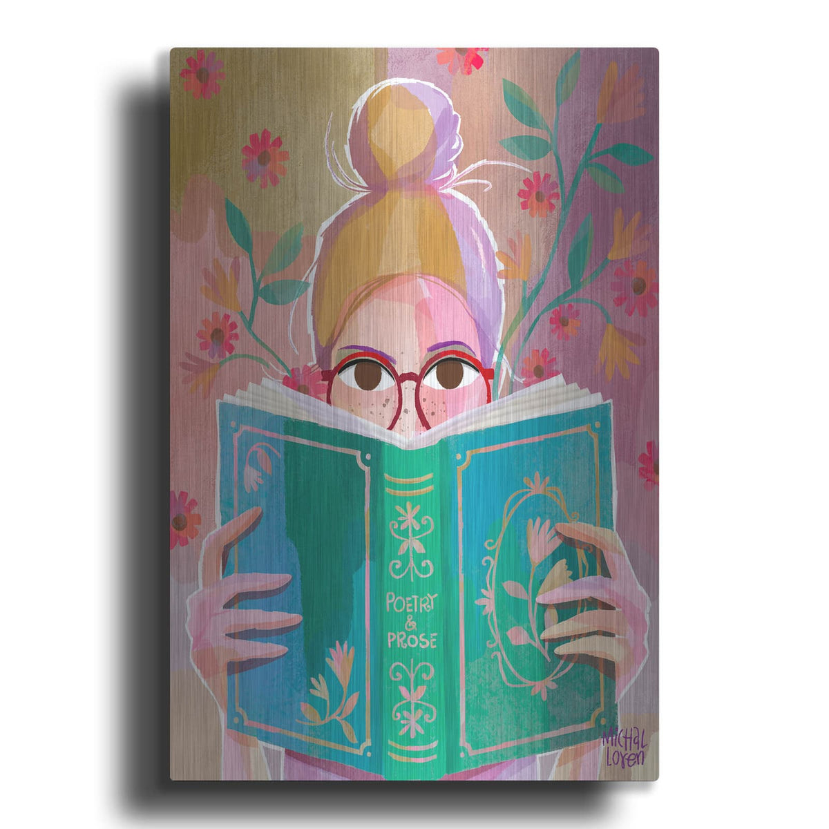 'Petals Of Poetry' by Michal Loren Art – Metal Wall Art
