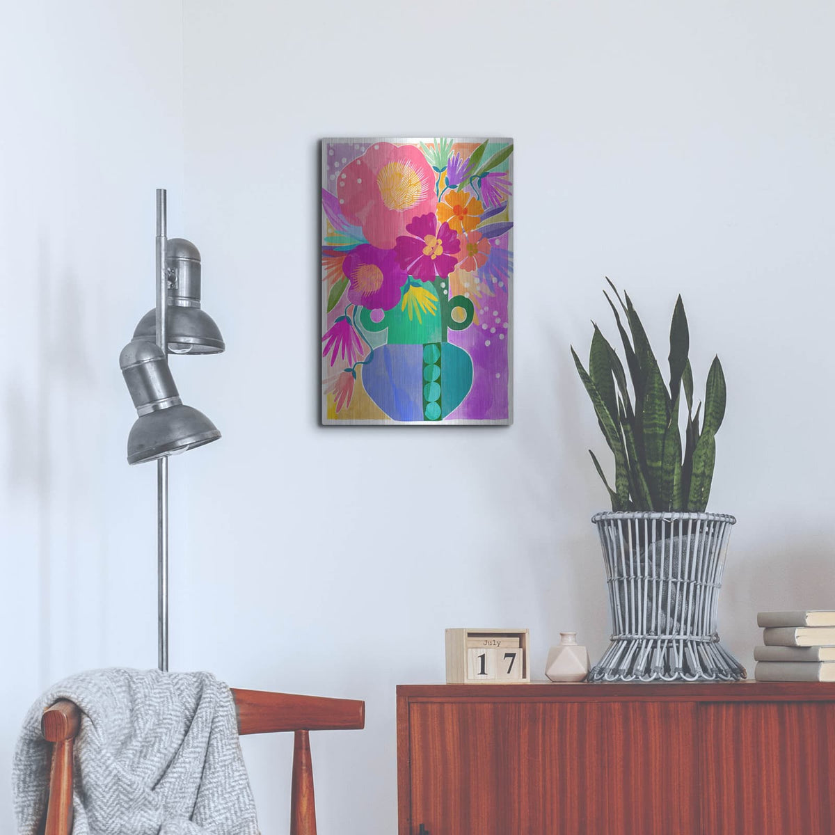 'Radiant Arrangement' by Michal Loren Art – Metal Wall Art, 16x24 room view