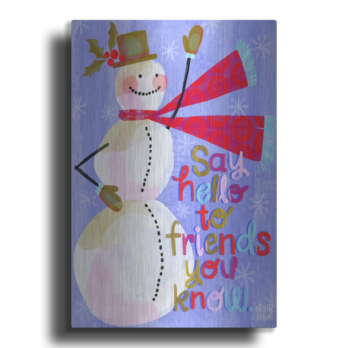 'Say Hello To Friends' by Michal Loren Art – Metal Wall Art