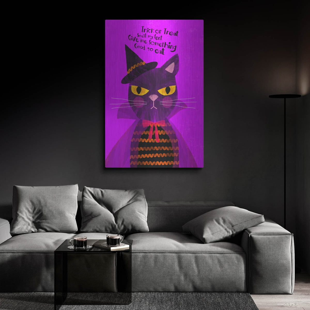 'Smell My Feet' by Michal Loren Art – Metal Wall Art, 24x36 room view