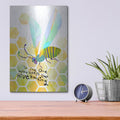 'To The One Who Keeps Our Hive Buzzing' by Michal Loren Art – Metal Wall Art, 12x16 room view