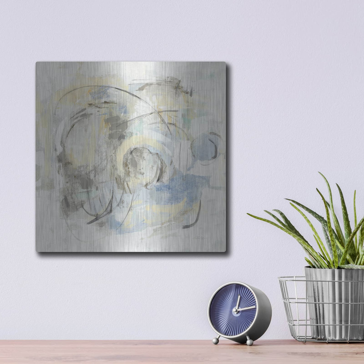 'Signature' by Silvia Vassileva – Metal Wall Art, 12x12 room view