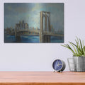 'Brooklyn Bridge' by Silvia Vassileva – Metal Wall Art, 16x12 room view