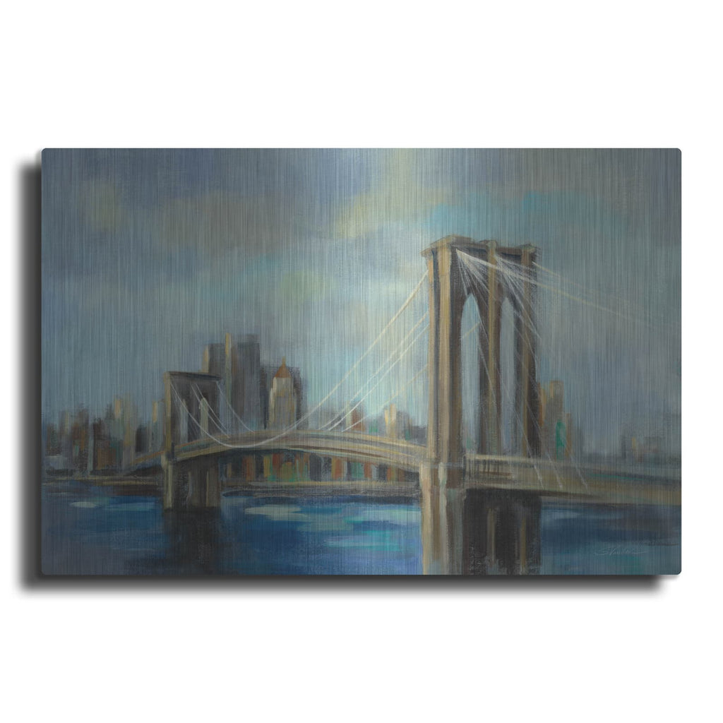 'Brooklyn Bridge' by Silvia Vassileva – Metal Wall Art