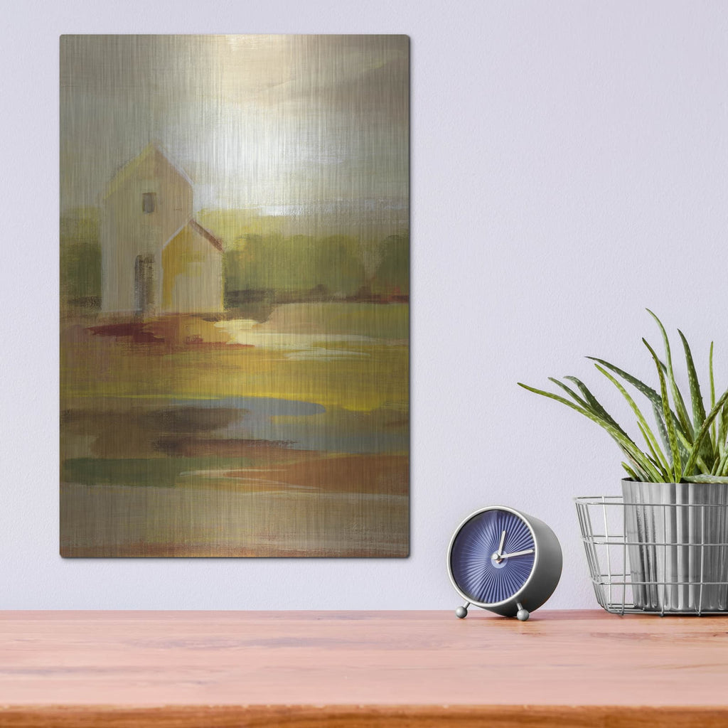 'Hillside Barn I' by Silvia Vassileva – Metal Wall Art, 12x16 room view