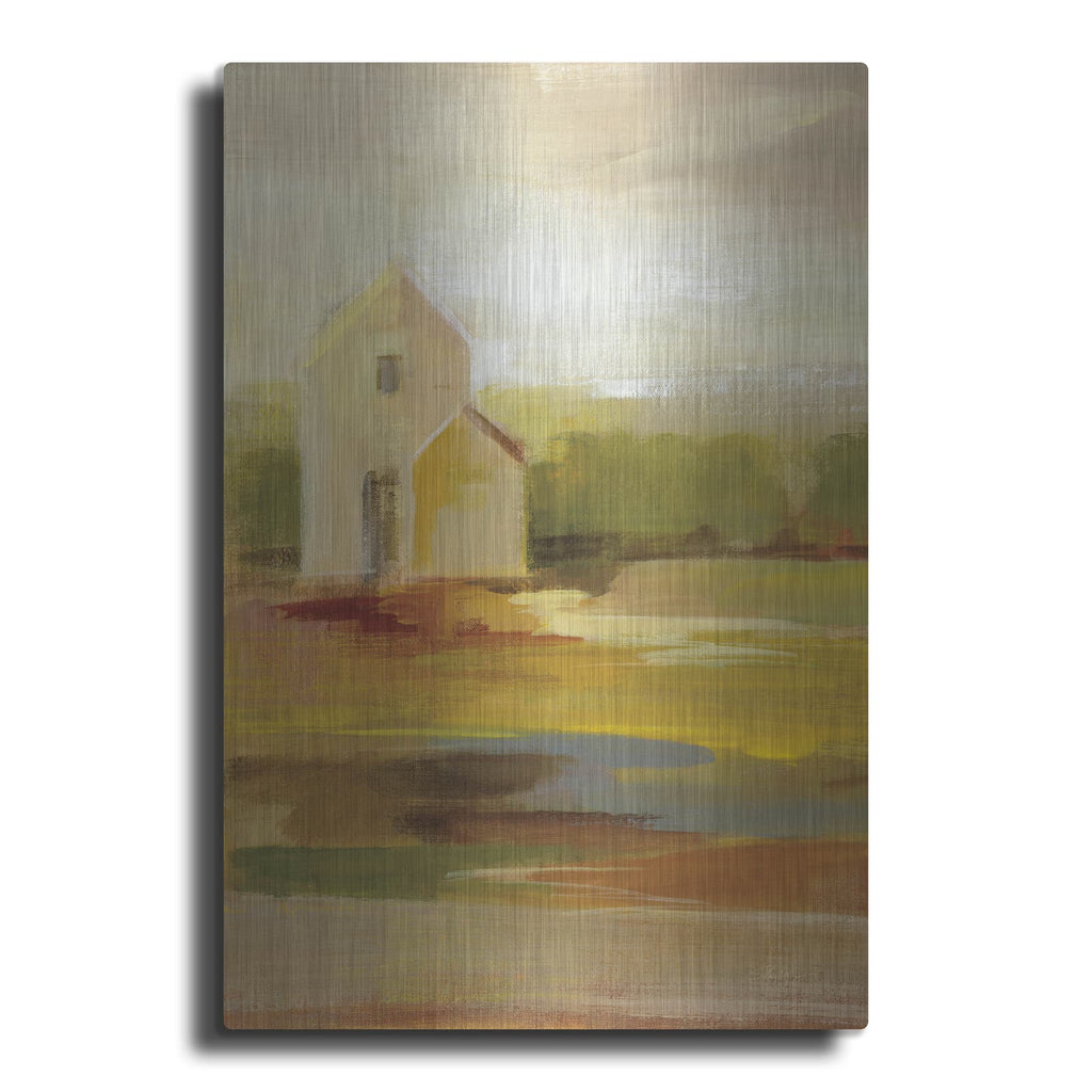'Hillside Barn I' by Silvia Vassileva – Metal Wall Art