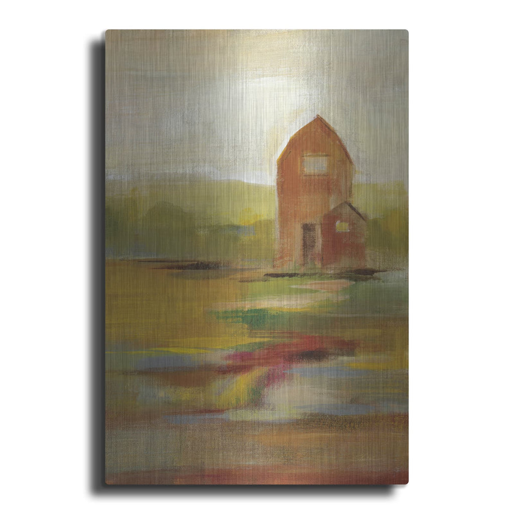 'Hillside Barn II' by Silvia Vassileva – Metal Wall Art
