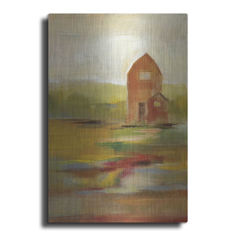 'Hillside Barn II' by Silvia Vassileva – Metal Wall Art