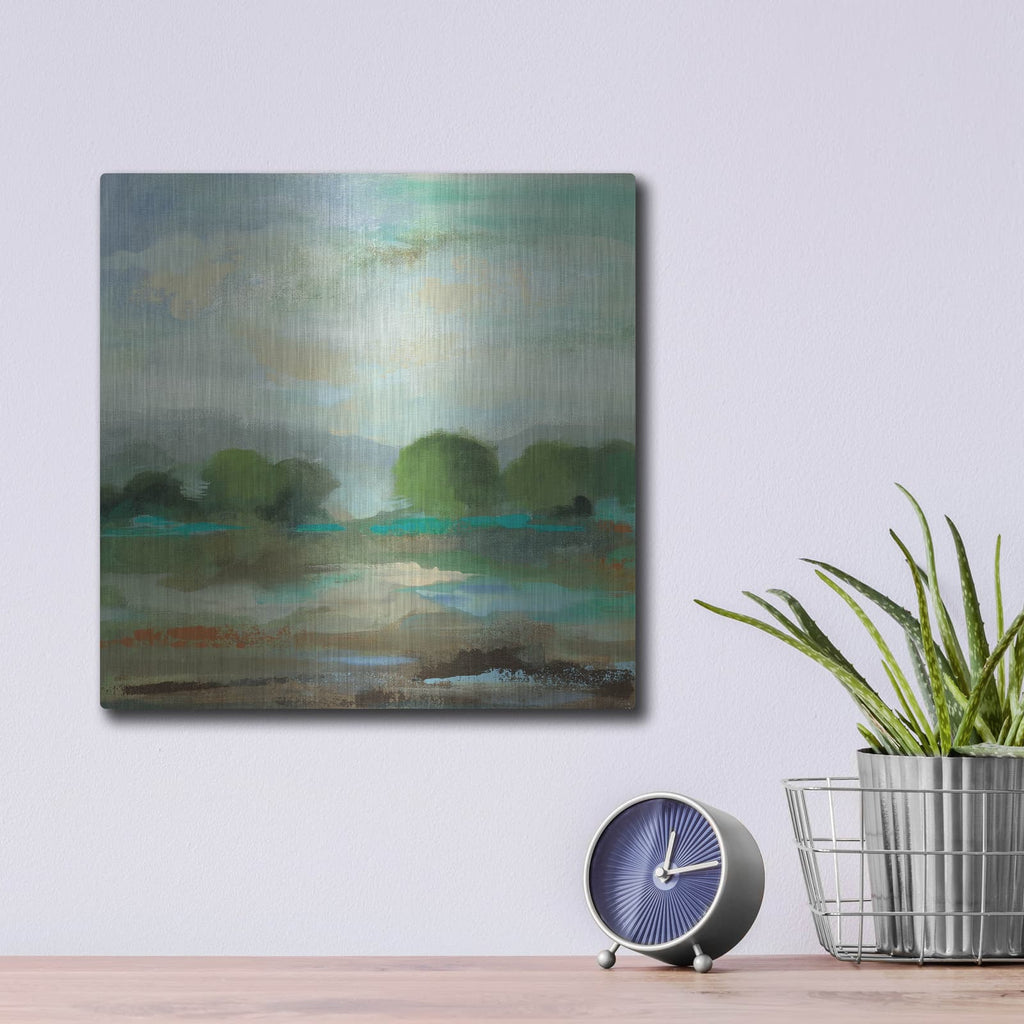 'Unexpected Clouds I' by Silvia Vassileva – Metal Wall Art, 12x12 room view