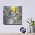 'Chalk on Asphalt' by Silvia Vassileva – Metal Wall Art, 12x12 room view