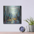 'Manhattan Sketches I' by Silvia Vassileva – Metal Wall Art, 12x12 room view