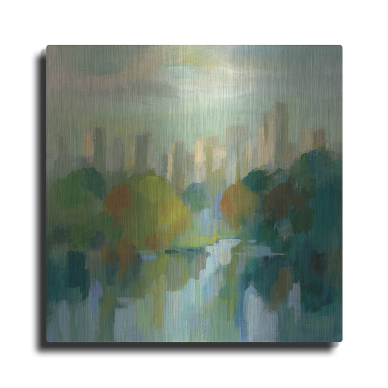 'Manhattan Sketches IV' by Silvia Vassileva – Metal Wall Art