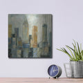 'Manhattan Sketches VI' by Silvia Vassileva – Metal Wall Art, 12x12 room view
