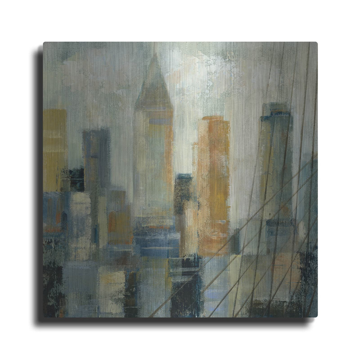 'Manhattan Sketches VI' by Silvia Vassileva – Metal Wall Art