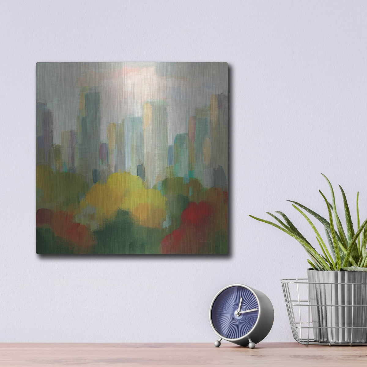 'NYC Central Park I' by Silvia Vassileva – Metal Wall Art, 12x12 room view