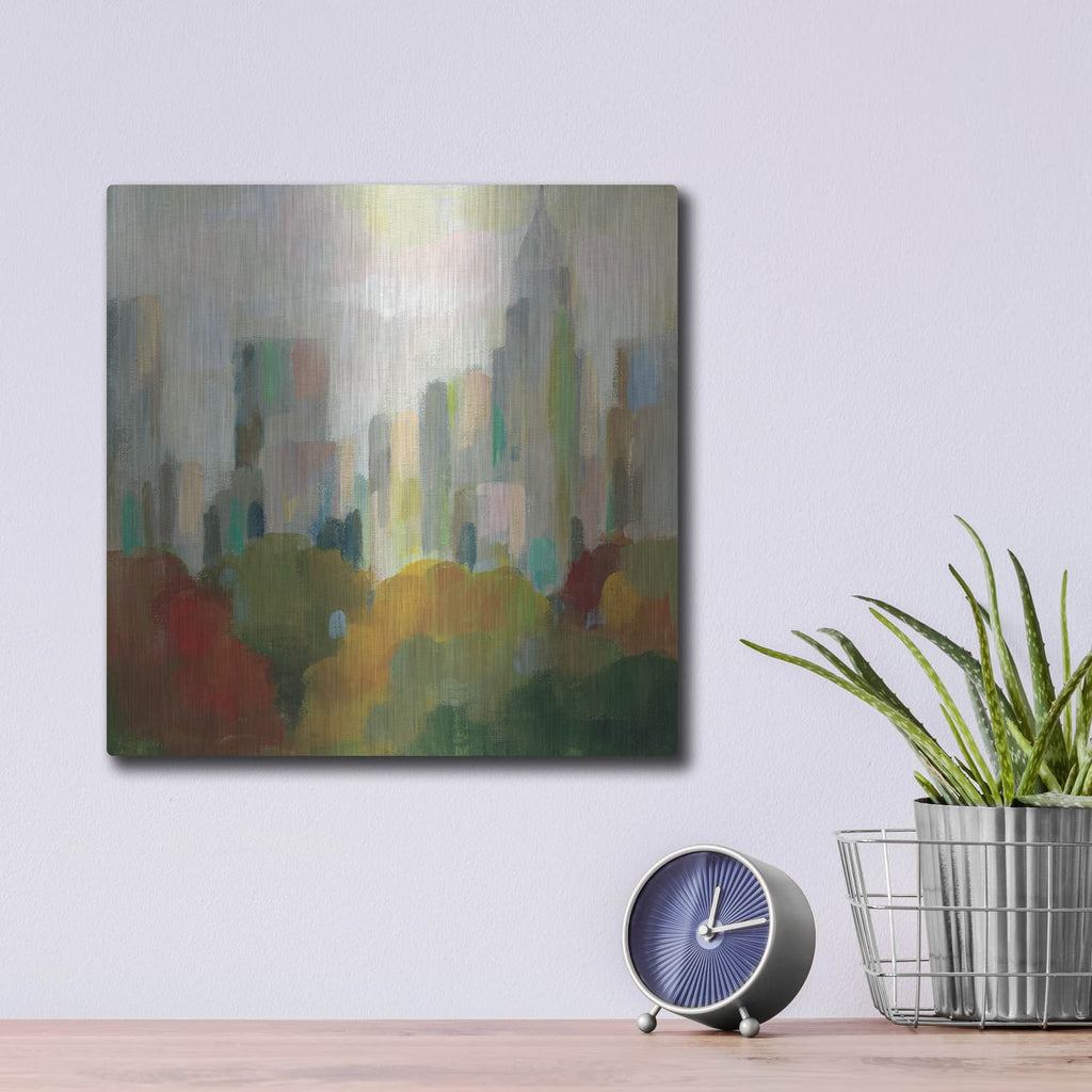'NYC Central Park II' by Silvia Vassileva – Metal Wall Art, 12x12 room view