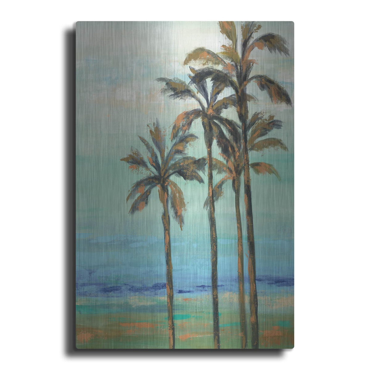 'Copper Palms I' by Silvia Vassileva – Metal Wall Art