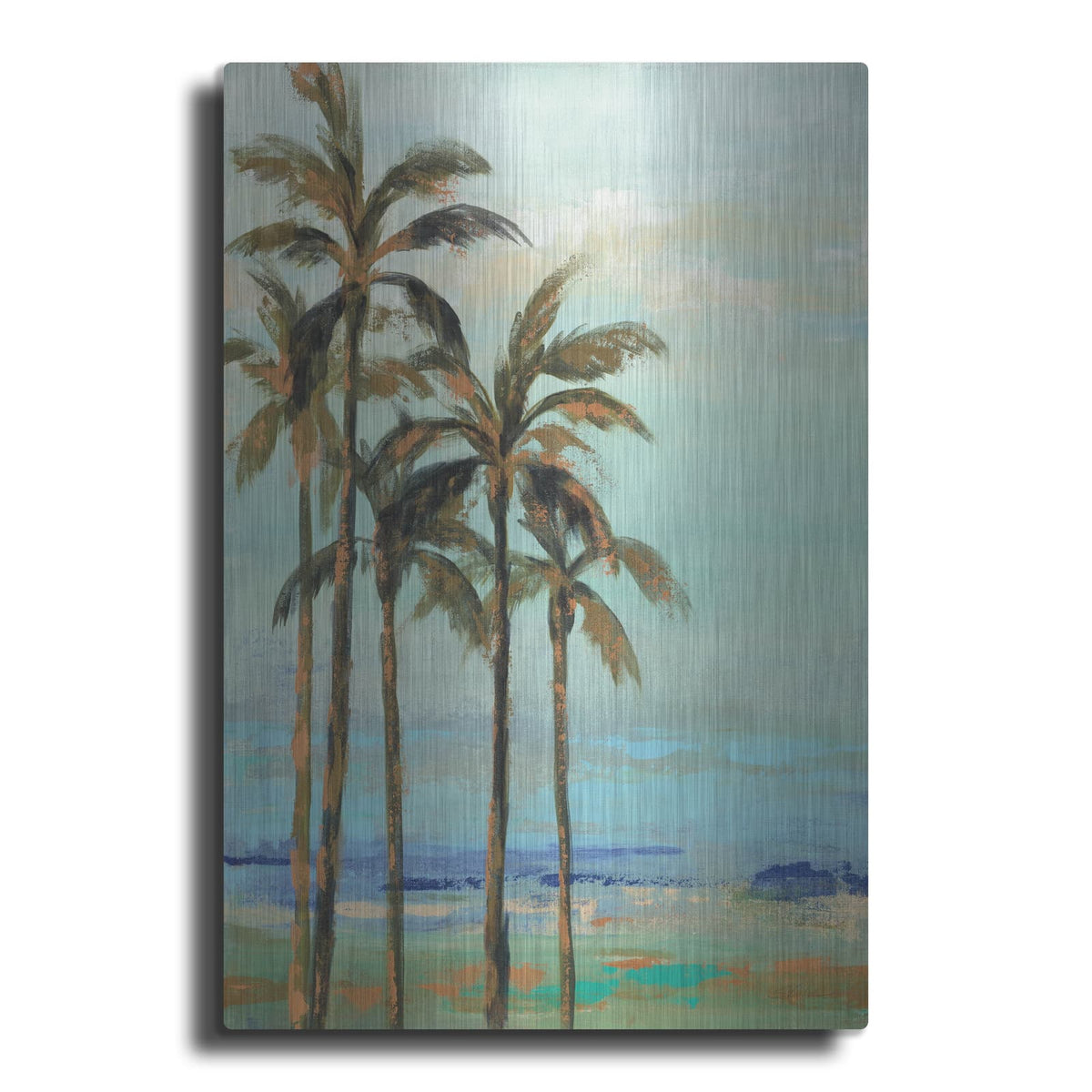 'Copper Palms II' by Silvia Vassileva – Metal Wall Art