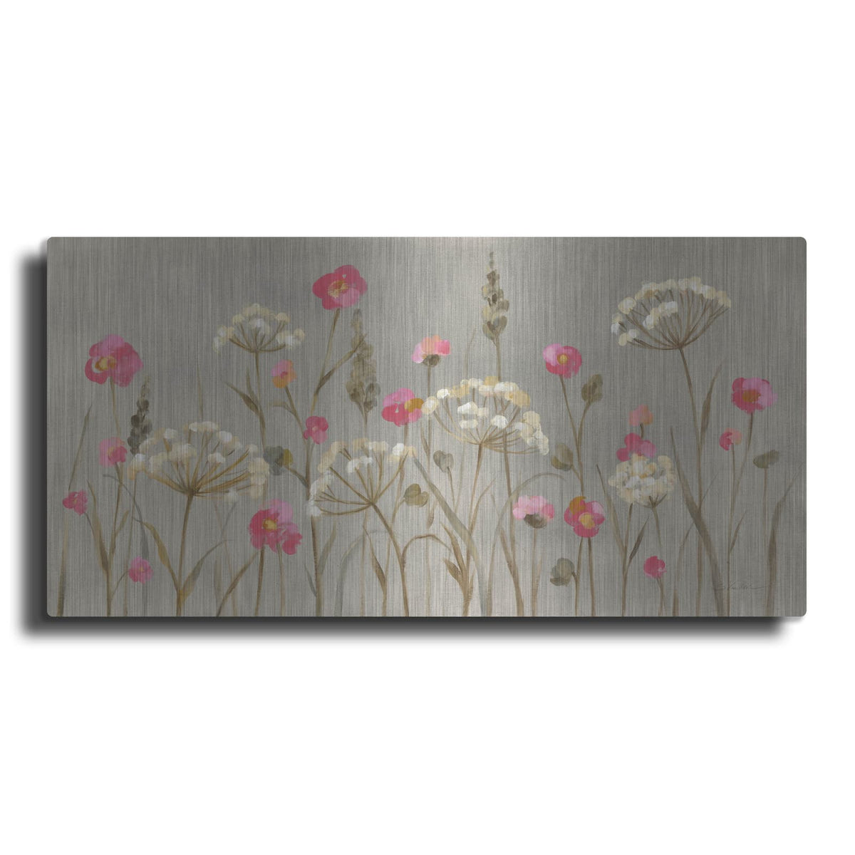 'Delicate Garden' by Silvia Vassileva – Metal Wall Art
