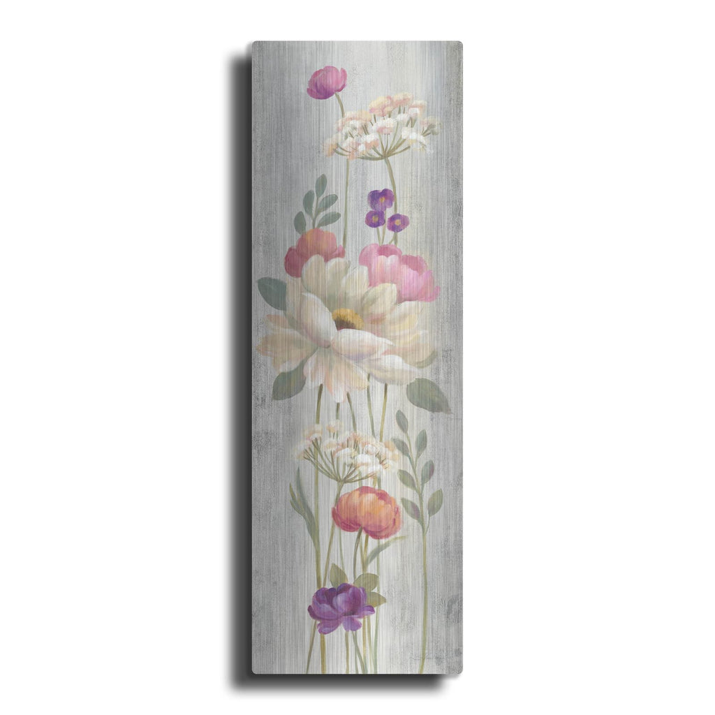 'Retro Floral I' by Silvia Vassileva – Metal Wall Art