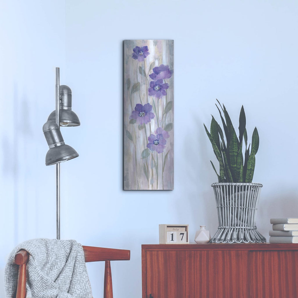 'Spring Florals II' by Silvia Vassileva – Metal Wall Art, 12x36 room view