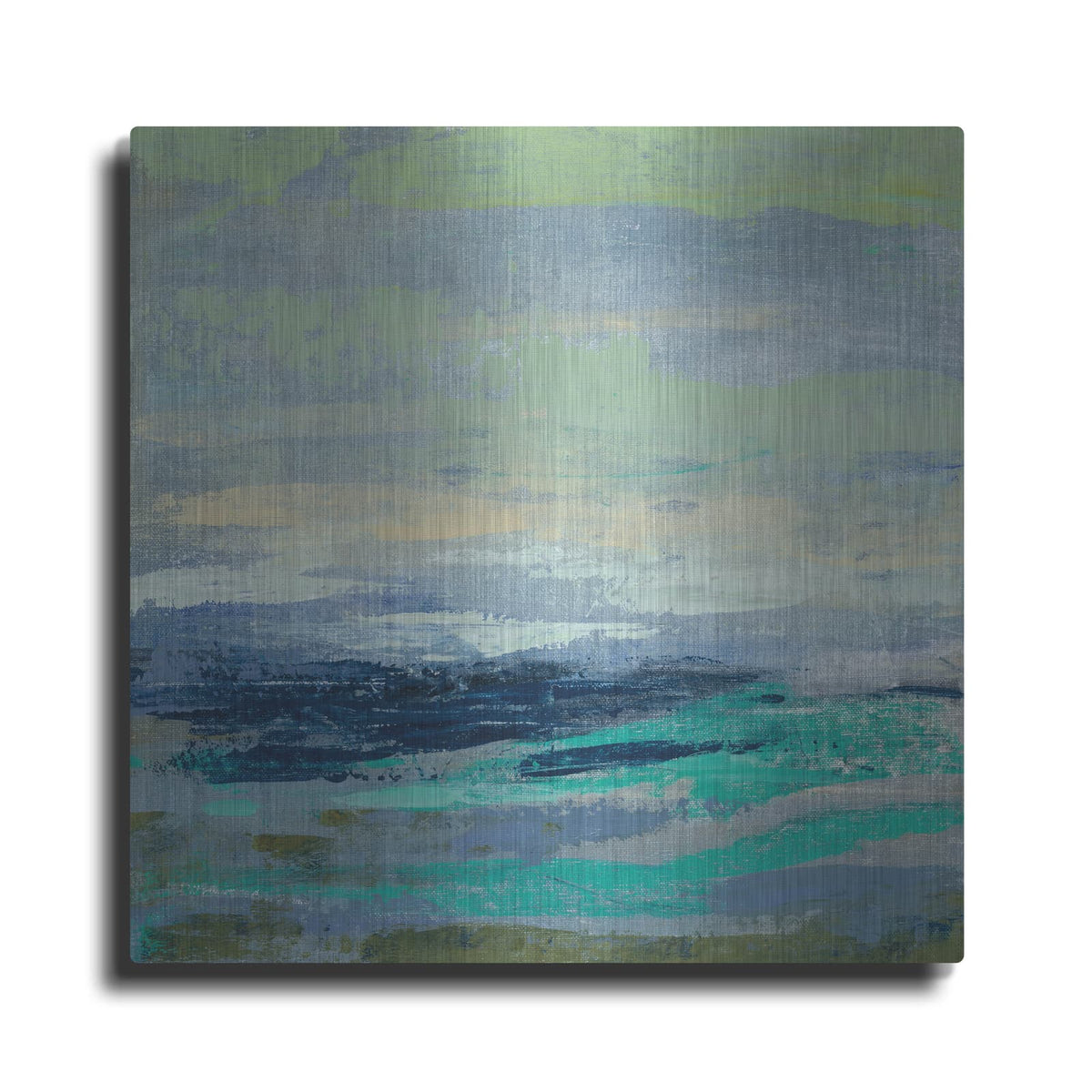 'Teal Wave I' by Silvia Vassileva – Metal Wall Art