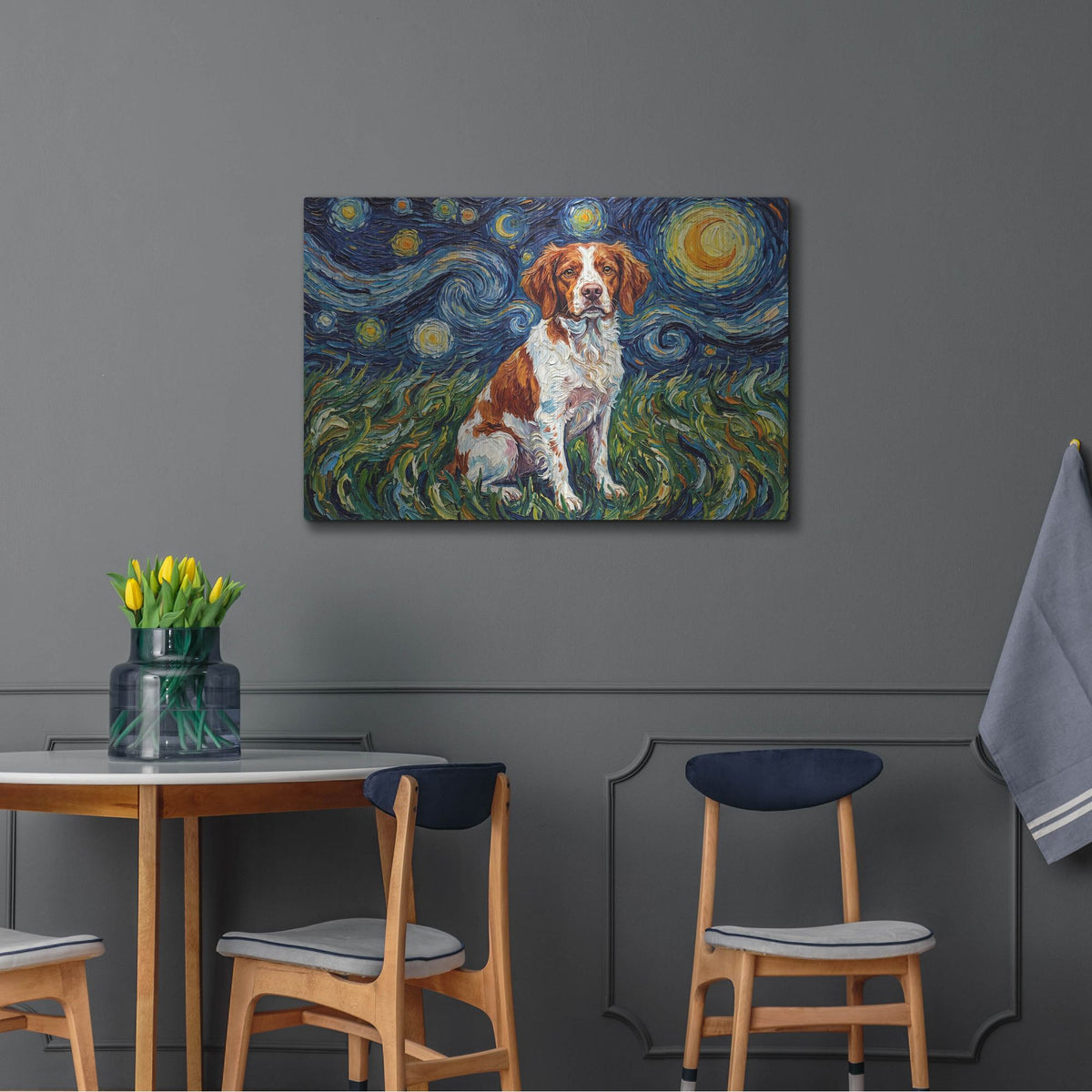 'Brittany Starry Night' by Rich Monet Metal Wall Art