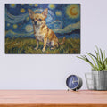 'Chihuahua Starry Night' by Rich Monet Metal Wall Art