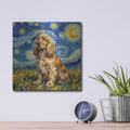 'Cocker Spaniel Starry Night' by Rich Monet Metal Wall Art